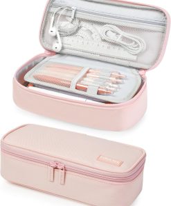YOKUMA Pencil Case.Large Capacity Pencil Pouch.Aesthetic Zipper Pencil Box. Back to School Supplies for College Student Teen Adults.Travel Essentials.Electronic Cable Organize